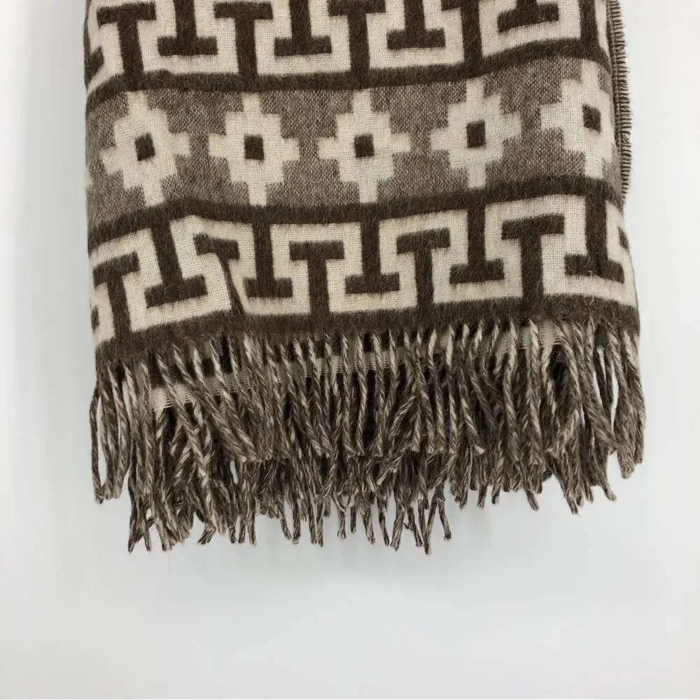 Incalpaca TPX Alpaca Superfine Inca 1‎ Blanket Throw Geometric Aztec Peruvian